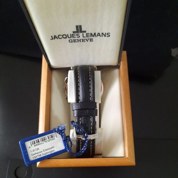 Vintage Jacques Lemans Chronograph Watch NIB - Picture 4 of 8